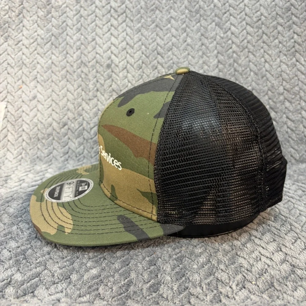 New Era 9FIFTY Snapback Hat Camo Walmart Facility Services Trucker Cap 2041
